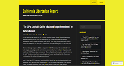 Desktop Screenshot of calibertarianreport.com